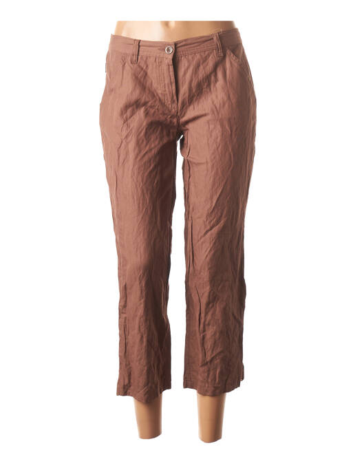 Pantalon trei sferturi croială dreaptă mărime normală maro MOSCHINO femme