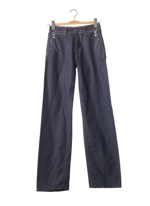 Pantalon drept elasticitate talie joasă albastru MARITHE & FRANCOIS GIRBAUD femme