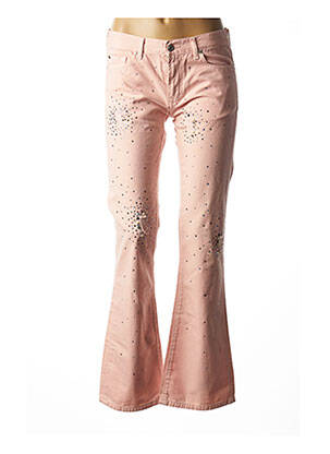 Blugi bootcut selecție denim talie joasă roz purple and pink femeie