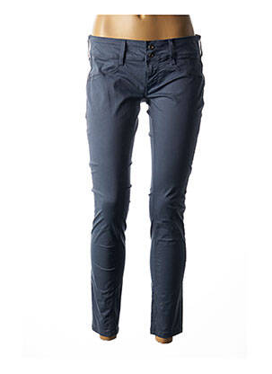 Pantalon 7/8 elasticitate talie joasă albastru MELTIN'POT femeie