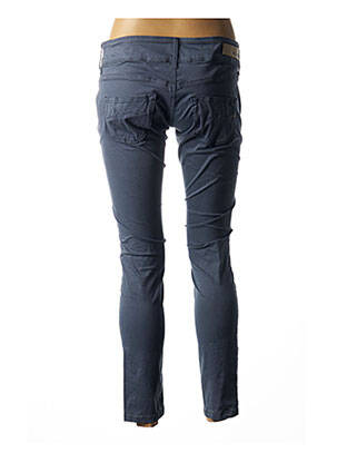 Pantalon 7/8 elasticitate talie joasă albastru MELTIN'POT femeie