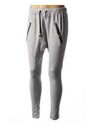 Pantalon slim talie elastică gri JOLIFLY J&F femeie