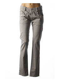 Pantalon slim talie joasă talie joasă gri ENERGIE femeie