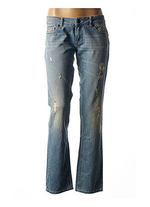 Blugi cu croială dreaptă albastru TWIN SET femeie