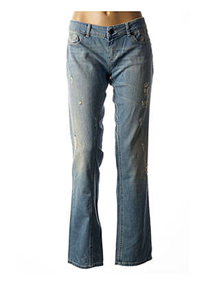 Blugi cu croială dreaptă albastru TWIN SET femeie