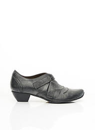 Botine/ghete material neted toc de 4 la 6 cm gri FIDJI femme