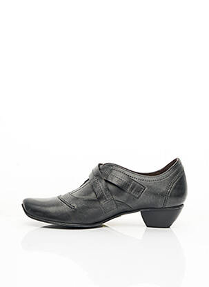 Botine/ghete material neted toc de 4 la 6 cm gri FIDJI femeie