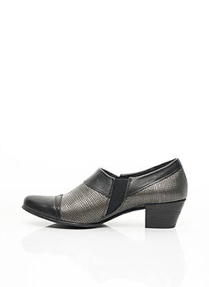 Botine/ghete material neted toc de 4 la 6 cm gri FIDJI femeie