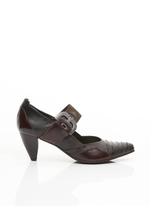 Pantofi cu toc maro FIDJI femeie