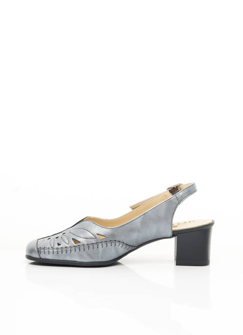 Sandale/Pantofi decupați gri ARTIKA SOFT femeie