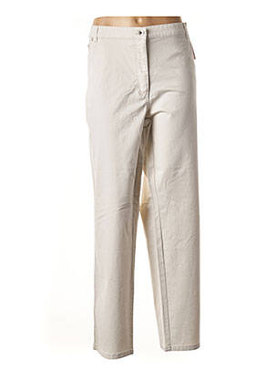 Pantalon drept elasticitate bej RICHY femeie