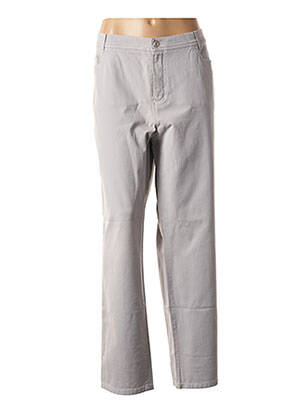 Pantalon drept gri ANNA MONTANA femeie