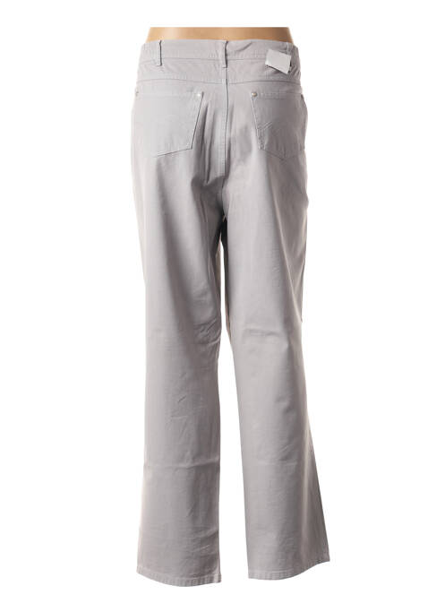 Pantalon drept gri ANNA MONTANA femeie