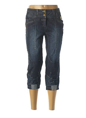 Pantalon trei sferturi albastru FILLE DES SABLES femeie