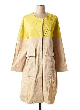 Jachete casual guler rotund galben LA FEE MARABOUTEE femeie