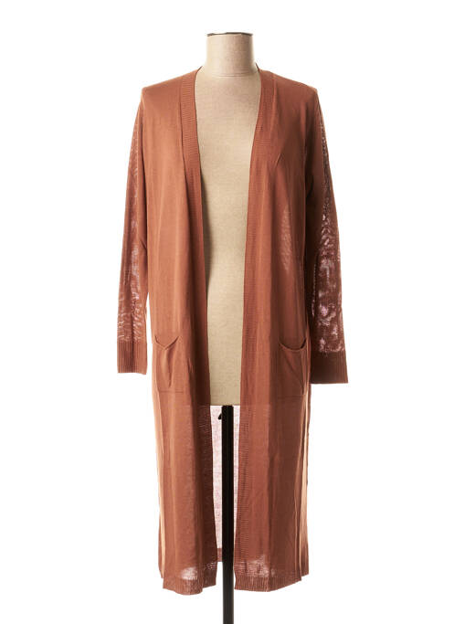 Vestă cu mâneci lungi maro LA FEE MARABOUTEE femeie