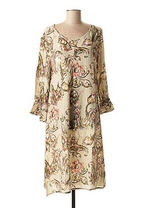 Rochie midi imprimeu floral verde LA FEE MARABOUTEE femeie