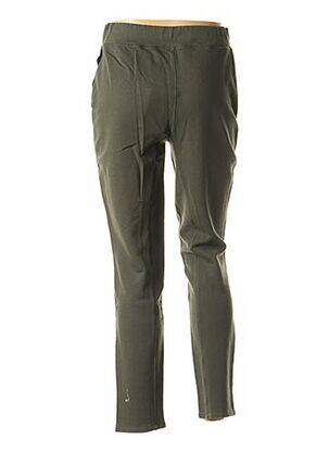 Pantalon drept talie elastică verde LA FEE MARABOUTEE femeie