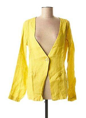 Jachete casual buzunare galben LA FEE MARABOUTEE femeie