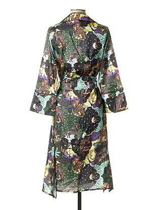 Rochie midi imprimeu fantezie mâneci lungi negru LA FEE MARABOUTEE femeie