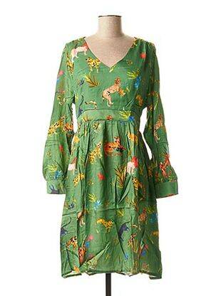 Rochie midi verde LA FEE MARABOUTEE femeie