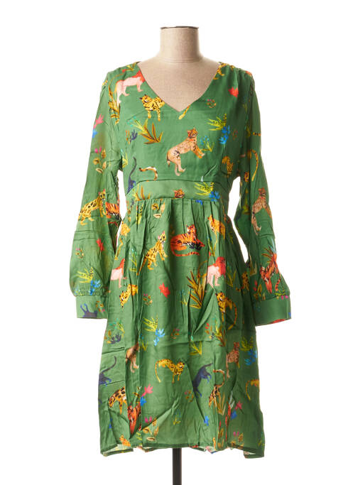 Rochie midi verde LA FEE MARABOUTEE femeie