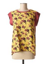 Tricou croială dreaptă mâneci scurte roșu LA FEE MARABOUTEE femme