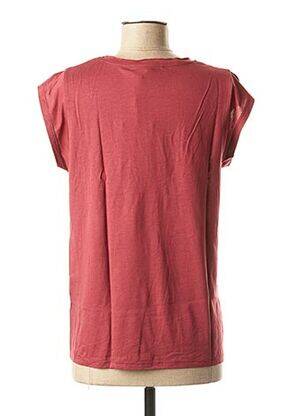 Tricou croială dreaptă mâneci scurte roșu LA FEE MARABOUTEE femeie