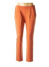 Pantalon drept elasticitate portocaliu LA FEE MARABOUTEE femeie