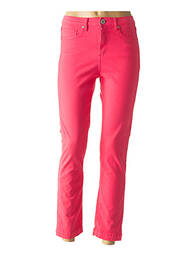 Pantalon 7/8 talie înaltă talie înaltă roz DENIM STUDIO femme