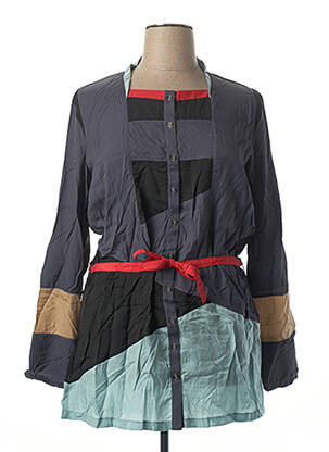 Tunică mâneci lungi albastru L33 femeie