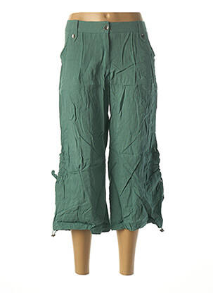 Pantalon trei sferturi talie joasă talie joasă verde L33 femeie