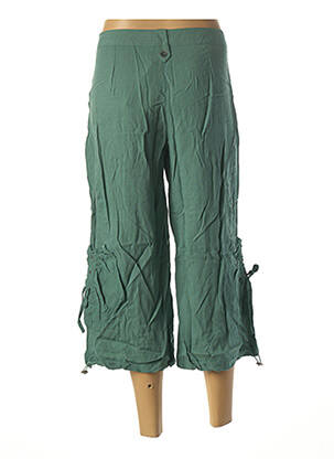 Pantalon trei sferturi talie joasă talie joasă verde L33 femeie