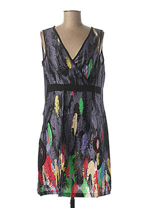 Rochie midi violet L33 femeie