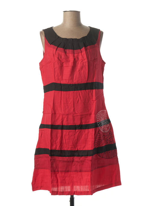 Rochie midi roșu L33 femeie