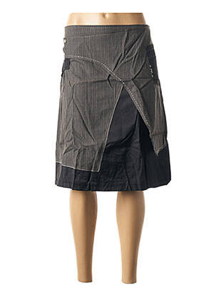 Fustă midi gri VIRGINIE & MOI femeie