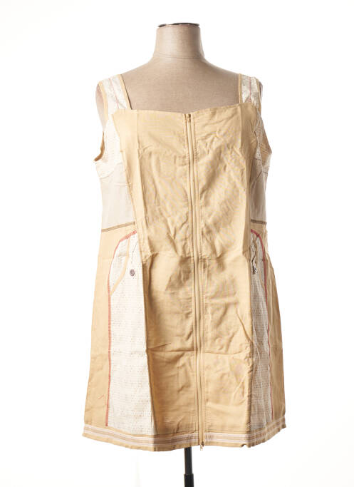 Rochie midi bej L33 femeie