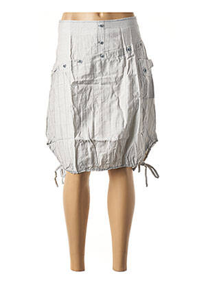 Fustă midi gri L33 femeie