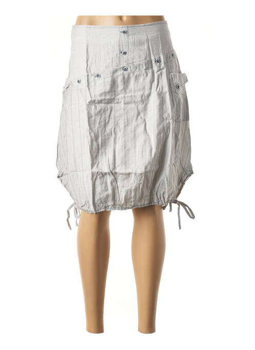 Fustă midi gri L33 femeie