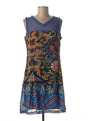 Rochie midi albastru L33 femeie