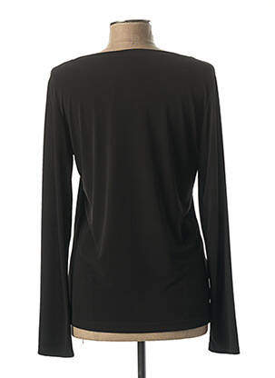 Top țesătură jersey mâneci lungi negru EDAS femeie