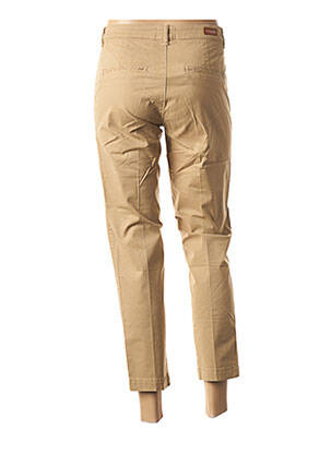 Pantalon 7/8 țesătură poplin mărime normală bej MAYJUNE femeie
