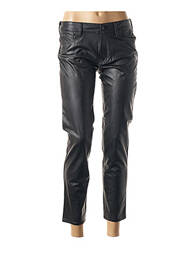 Pantalon 7/8 elasticitate talie joasă negru FIVE femme