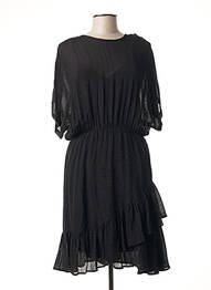 Rochie midi mâneci lungi mâneci lungi negru BERENICE femeie