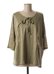 Tricou mâneci lungi mâneci lungi verde NOTSHY femme