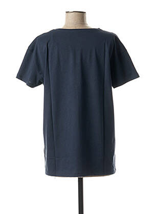 Tricou imprimeu fantezie mâneci scurte albastru MAYJUNE femeie