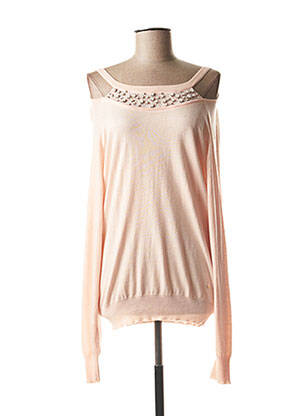 Pulover roz GUESS femeie