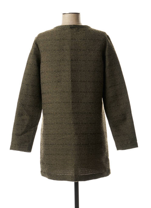 Palton lung verde ONE STEP femeie