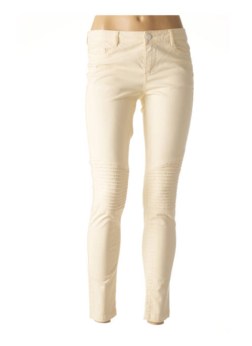 Pantalon slim bej ONE STEP femeie