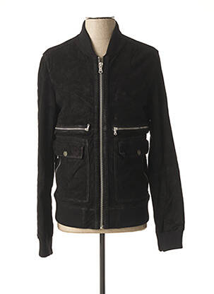 Geacă din piele negru IKKS bărbat